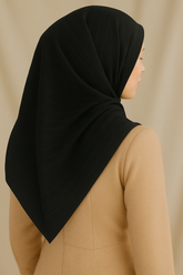 KHADI Black Scarf
